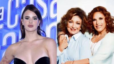 La actriz Gala Montes y las actrices Angélica Vale y Angélica María.