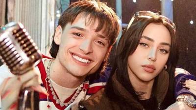 Peso Pluma y su novio Nicki Nicole.