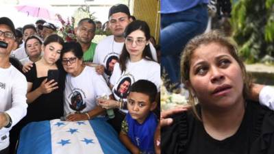 Bertalia Berenice Martínez, la esposa de Maynor Figueroa aprovechó el sepelio para aclarar que ella nunca tuvo problemas con la familia de su cónyuge.