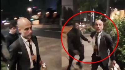 Pep Guardiola reaccionó con enfado ante un aficionado del Liverpool tras la derrota del Manchester City.