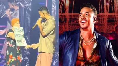 El cantante emocionó a todos con su acción.