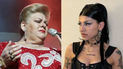 La cantante Paquita la del Barrio y Cazzu.