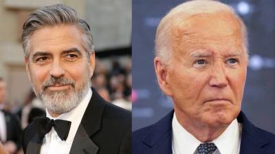 El actor George Clooney y el presidente de los Estados Unidos, Joe Biden.