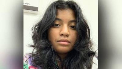 Fotografía de Camila Lucía López Castro, estudiante desaparecida en Tegucigalpa.