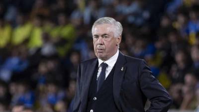 Carlo Ancelotti, durante el partido del Real Madrid frente a Las Palmas.