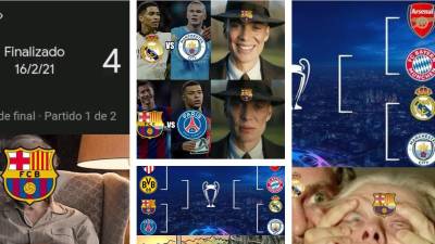 El Barcelona jugará ante el PSG en los cuartos de final de la Champions League y las redes sociales no desaprovecharon para mofarse del club.