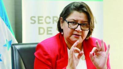 Carla Paredes, ministra de salud.