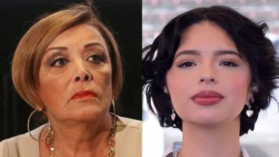 La actriz Sylvia Pasquel y la cantante Ángela Aguilar.