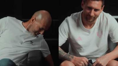 Zinedine Zidane y Lionel Messi protagonizaron uno de los momentos del año en la charla que organizó Adidas.