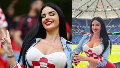 La influencer Ivana Knoll estuvo presente apoyando a Croacia en la Euro 2024 desde las gradas del estadio Volksparkstadion de Hamburgo, Alemania.