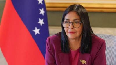 Delcy Rodríguez, presidenta encargada de Venezuela.