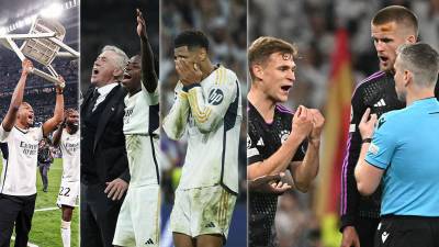 Las imágenes de la épica remontada del Real Madrid (2-1) contra el Bayern Múnich para clasificar a la final de la Champions League con dos goles milagrosos de Joselu en los últimos minutos.