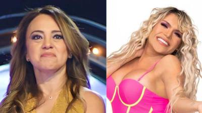 Rosa María Noguerón, productora de La Casa de los Famosos y Wendy Guevara, concursante del programa de televisión.