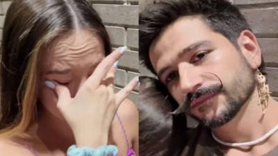 Los cantantes Camilo y Evaluna en fotos de archivo.