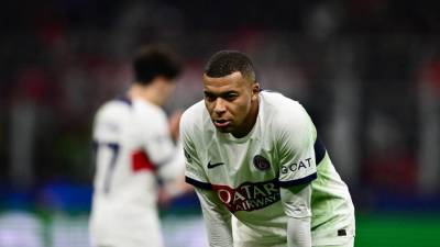 Mbappé y el PSG perdieron 2-1 el pasado martes ante Millan por la Champions League.