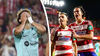 El Barcelona rescató un punto empatando 2-2 contra el Granada en la Liga Española.