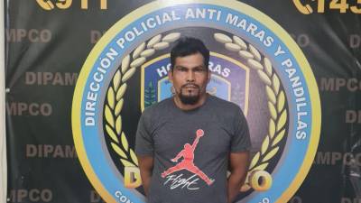 José Omar Orellana Villanueva fue capturado en el barrio Las Delicias de Lepaera, Lempira.