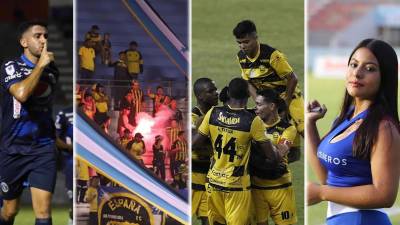 Las imágenes que nos dejaron los partidos Victoria-Motagua y Real España-Olancho FC en la disputa de la novena jornada del Torneo Apertura 2023.