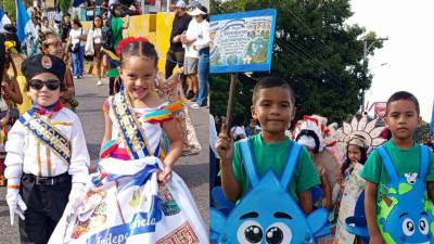 Bajo el lema “Honduras nos une”, los centros educativos de prebásica de los Distritos 1, 5 y 10 participan este domingo en los desfiles por los 205 años de independencia de Honduras.