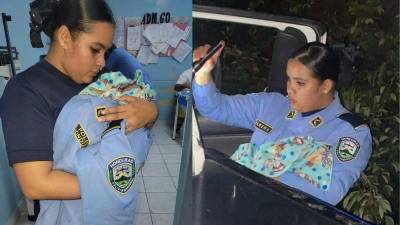 El bebé nació en una patrulla cuando la madre era trasladada al hospital de área de Danlí.