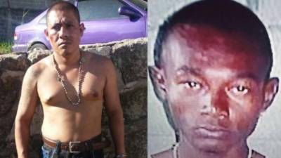A la izquierda, la fotografía de “el Cuervo” el día que fue capturado en Tegucigalpa, a la derecha la foto que aparece en su DNI.
