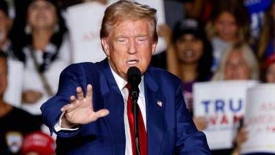 El expresidente estadounidense y candidato republicano Donald Trump