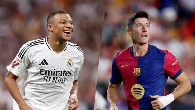 Mbappé y Lewandowski están en la pelea por ser el Pichichi en la tabla de goleadores de la Liga Española.