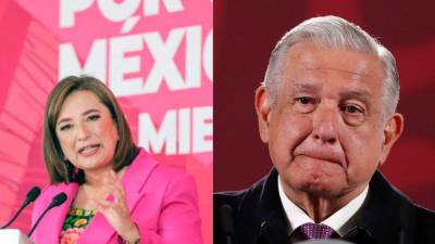 Xóchitl Gálvez y el presidente de México, Andrés Manuel López Obrador.