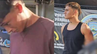 Momentos de la captura de alias “Thorla” y alias “Bellaco”.