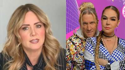 Andrea Legarreta y los presentadores de ‘Chisme No Like’ Javier Ceriani y Elisa Beristain.