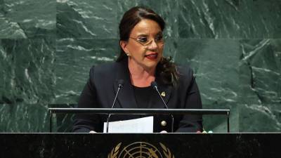 Fotografía de archivo de la presidenta de Honduras, Xiomara Castro, durante su participación en 2023 en la 78 Asamblea de la ONU.