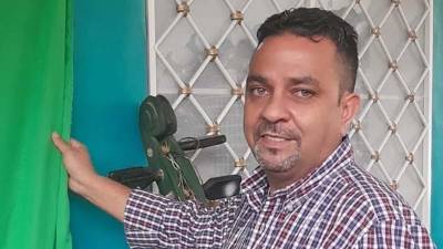 El alcalde de Yuscarán, El Paraíso, Johny Alejandro Carrasco.