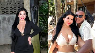 Ana María Rojas, la exuberante novia del delantero ecuatoriano Juan Anangonó, del Marathón, causó sensación con sus últimas fotos en bikini disfrutando de las hermosas playas de Honduras.