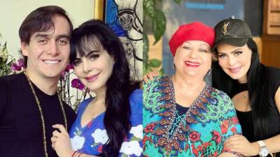 Maribel Guardia junto a su difunto hijo y su hermana a quien llama “mamá”.