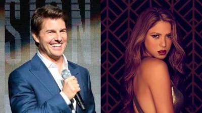El actor Tom Cruise y la cantante Shakira.
