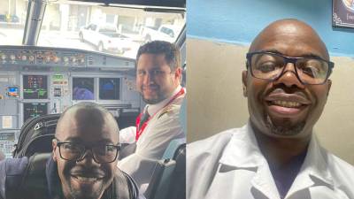 El doctor Suamy Bermúdez ha enaltecido el nombre de Honduras al asistir un parto en pleno vuelo que había salido de Honduras hacia Miami.