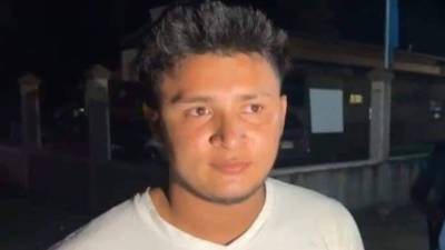 Fotografía de Ronald Alberto Santos Quintero al momento de su captura.