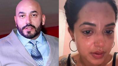 El cantante Lupillo Rivera y su hija Abigail Rivera.