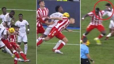 La polémica se hizo presente en el partido entre el Real Madrid y el Almería en la Liga Española.