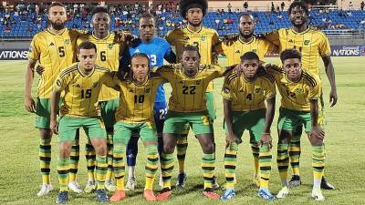 El 11 titular de la selección de Jamaica que goleó a Granada.