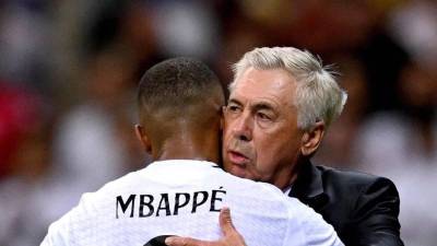 Carlo Ancelotti habló sobre Mbappé, jugador que se lesionó hace una semana.