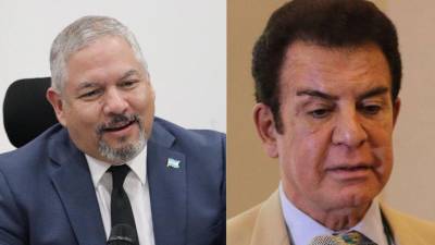 Eduardo Enrique Reina, canciller de Honduras, y Salvador Nasralla, designado presidencial.