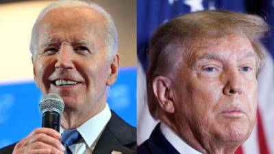 Fotografía muestra al presidente Joe Biden, y al exmandatario Donald Trump.