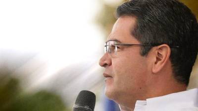 Foto del expresidente de Honduras Juan Orlando Hernández.