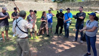 Un grupo de periodistas de diferentes medios de comunicación de Guatemala visitó el Sitio Arqueológico de Copán que es un monumento hondureño declarado patrimonio de la humanidad.