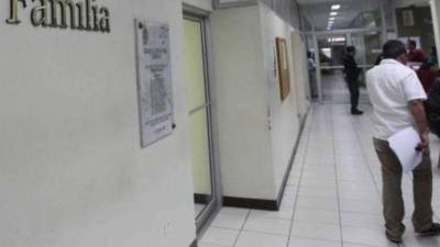 Vista de las instalaciones de los Juzgados de Letras de Familia en Tegucigalpa.