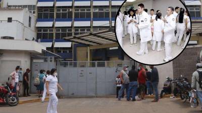 Fotografía de las instalaciones del Hospital Escuela en Tegucigalpa.