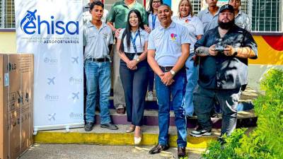 La Empresa Hondureña de Infraestructura y Servicios Aeroportuarios (EHISA) entregó un lote de electrodomésticos para apoyar la labor solidaria del Centro de Nutrición Infantil San Yves, ubicado en el departamento de Yoro.