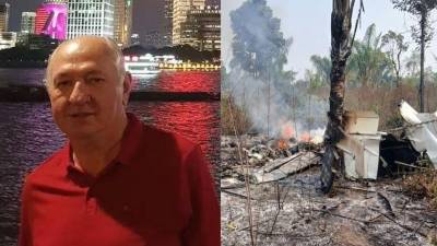 La avioneta, en la que viajaba el empresario Arni Alberto Spiering, terminó “totalmente incendiada”, indicaron autoridades.