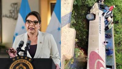 Xiomara Castro dijo que se le brindará todo el apoyo a los familiares de los fallecidos y a los heridos de este fatal accidente vial ocurrido en la carretera hacia al departamento de Olancho.